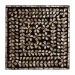 Baxton Studio Feronia Modern Bohemian Black and Bronze Mother of Pearl End Table - F232-FT46-Accent Table