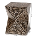 Baxton Studio Feronia Modern Bohemian Black and Bronze Mother of Pearl End Table - F232-FT46-Accent Table