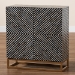 Baxton Studio Belenus Modern Bohemian Two-Tone Black and Grey Mother of Pearl and Gold Metal Storage Cabinet - F232-FT52-Cabinet