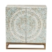 Baxton Studio Quintus Modern Bohemian Multicolor Mother of Pearl and Gold Metal Storage Cabinet - F232-FT53-Cabinet