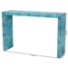Baxton Studio Veruca Modern Bohemian Blue Mother of Pearl Console Table - F232-FT55-Wooden-Console Table