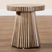 Baxton Studio Devika Modern Bohemian Two-Tone Natural and Dark Brown Bamboo End Table - F232-FT57-Bamboo-End Table