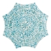 Baxton Studio Olesia Modern Bohemian Blue Mother of Pearl End Table - F232-FT59-Accent Table