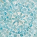 Baxton Studio Olesia Modern Bohemian Blue Mother of Pearl End Table - F232-FT59-Accent Table