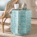 Baxton Studio Olesia Modern Bohemian Blue Mother of Pearl End Table - F232-FT59-Accent Table