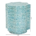 Baxton Studio Olesia Modern Bohemian Blue Mother of Pearl End Table - F232-FT59-Accent Table