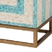 Baxton Studio Utari Modern Bohemian Two-Tone Beige and Blue Mother of Pearl and Gold Metal Storage Cabinet - F232-FT85- Cabinet