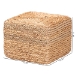 bali & pari Marella Modern Bohemian Natural Brown Seagrass Accent Footstool - F234-FT4-Seagrass/Waterhyacinth-Stool