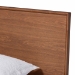 Baxton Studio Melora Mid-Century Modern Walnut Brown Finished Wood and Rattan Twin Size 4-Piece Bedroom Set - MG0004-Ash Walnut-Twin 4PC Bedroom Set