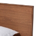 Baxton Studio Melora Mid-Century Modern Walnut Brown Finished Wood and Rattan Twin Size 3-Piece Bedroom Set - MG0004-Ash Walnut-Twin 3PC Bedroom Set