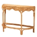 bali & pari Wakana Modern Bohemian Natural Brown Rattan Console Table