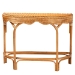 bali & pari Wakana Modern Bohemian Natural Brown Rattan Console Table - DCWH1005-Light Honey Rattan-Lola Console Table