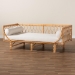 bali & pari Davida Modern Bohemian Natural Brown Rattan Daybed - DCWH10012-Light Honey Rattan-Aliki Daybed