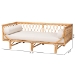 bali & pari Davida Modern Bohemian Natural Brown Rattan Daybed - DCWH10012-Light Honey Rattan-Aliki Daybed
