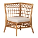 bali & pari Adora Modern Bohemian Honey Rattan 4-Piece Dining Nook Set - Adora-4PC Dining Nook Set