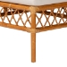 bali & pari Adora Modern Bohemian Honey Rattan 4-Piece Dining Nook Set - Adora-4PC Dining Nook Set