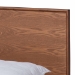 Baxton Studio Melora Mid-Century Modern Walnut Brown Finished Wood and Rattan Full Size 5-Piece Bedroom Set - MG0004-Ash Walnut-Full 5PC Bedroom Set