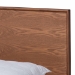 Baxton Studio Melora Mid-Century Modern Walnut Brown Finished Wood and Rattan Full Size 3-Piece Bedroom Set - MG0004-Ash Walnut-Full 3PC Bedroom Set