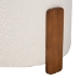 Baxton Studio Finlay Modern Japandi Cream Boucle Fabric and Walnut Brown Finished Wood Ottoman Footstool - BBT5487-Walnut/Maya Cream-Stool