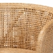 bali & pari Papua Modern Bohemian Natural Rattan and Walnut Brown Acacia Wood Dining Chair - Papua-Wood/Natural-DC