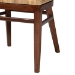 bali & pari Papua Modern Bohemian Natural Rattan and Walnut Brown Acacia Wood Dining Chair - Papua-Wood/Natural-DC