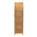 bali & pari Paloma Modern Bohemian Light Honey Rattan Large Storage Cabinet - Puerterico-Light Honey Rattan-Large-Cabinet