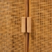 bali & pari Paloma Modern Bohemian Light Honey Rattan Large Storage Cabinet - Puerterico-Light Honey Rattan-Large-Cabinet