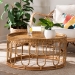 bali & pari Phoenix Modern Bohemian Light Honey Rattan Coffee Table - Phoenix-Light Honey Rattan-CT