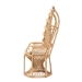 bali & pari Hecate Modern Bohemian Natural Brown Rattan Peacock Chair - WS043-Natural Rattan-CC