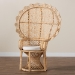 bali & pari Hecate Modern Bohemian Natural Brown Rattan Peacock Chair - WS043-Natural Rattan-CC