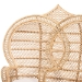 bali & pari Nerita Modern Bohemian Natural Brown Rattan Two-Seater Peacock Chair - WS044-Natural Rattan-CC