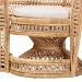 bali & pari Nerita Modern Bohemian Natural Brown Rattan Two-Seater Peacock Chair - WS044-Natural Rattan-CC