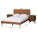 Baxton Studio Demeter Mid-Century Modern Walnut Brown Finished Wood Full Size 3-Piece Bedroom Set - Demeter-Ash Walnut-Full 3PC Bedroom Set