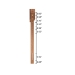 Baxton Studio Demeter Mid-Century Modern Walnut Brown Finished Wood Full Size 3-Piece Bedroom Set - Demeter-Ash Walnut-Full 3PC Bedroom Set