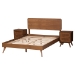 Baxton Studio Demeter Mid-Century Modern Walnut Brown Finished Wood Full Size 3-Piece Bedroom Set - Demeter-Ash Walnut-Full 3PC Bedroom Set