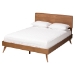 Baxton Studio Demeter Mid-Century Modern Walnut Brown Finished Wood Full Size 3-Piece Bedroom Set - Demeter-Ash Walnut-Full 3PC Bedroom Set