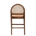 bali & pari Maryland Modern Bohemian Natural Rattan and Acacia Wood Counter Stool - Maryland-Wood/Rattan-CS