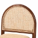 bali & pari Maryland Modern Bohemian Natural Rattan and Acacia Wood Counter Stool - Maryland-Wood/Rattan-CS