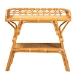 bali & pari Nayana Modern Bohemian Natural Rattan 2-Tier Console Table - DCWH1003-Light Honey Rattan-Emilia Console Table
