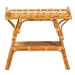 bali & pari Nayana Modern Bohemian Natural Rattan 2-Tier Console Table - DCWH1003-Light Honey Rattan-Emilia Console Table