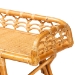 bali & pari Nayana Modern Bohemian Natural Rattan 2-Tier Console Table - DCWH1003-Light Honey Rattan-Emilia Console Table