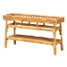 bali & pari Savitri Modern Bohemian Natural Rattan 2-Tier Console Table - DCWH1004-Light Honey Rattan-Lucia Console Table