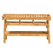 bali & pari Savitri Modern Bohemian Natural Rattan 2-Tier Console Table - DCWH1004-Light Honey Rattan-Lucia Console Table