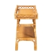 bali & pari Savitri Modern Bohemian Natural Rattan 2-Tier Console Table - DCWH1004-Light Honey Rattan-Lucia Console Table