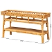 bali & pari Savitri Modern Bohemian Natural Rattan 2-Tier Console Table - DCWH1004-Light Honey Rattan-Lucia Console Table