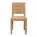 bali & pari Anfield Modern Bohemian Natural Seagrass and Mahogany Wood Dining Chair - Anfield-Mahogany/Seagrass-DC