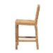 bali & pari Anfield Modern Bohemian Natural Seagrass and Mahogany Wood Counter Stool - Anfield SH60-Mahogany/Seagrass-CS