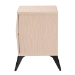 Baxton Studio Draper Mid-Century Modern Two-Tone Light Brown and Black Wood 2-Drawer Nightstand - KBL2334-Natural/Black-2DW-Nightstand