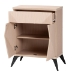 Baxton Studio Draper Mid-Century Modern Two-Tone Light Brown and Black Wood 2-Door Sideboard Buffet - KBL2347-Natural/Black-1DW-Sideboard