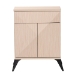 Baxton Studio Draper Mid-Century Modern Two-Tone Light Brown and Black Wood 2-Door Sideboard Buffet - KBL2347-Natural/Black-1DW-Sideboard